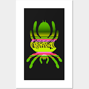 Tarantula Silhouette V119 (Horizontal) Posters and Art